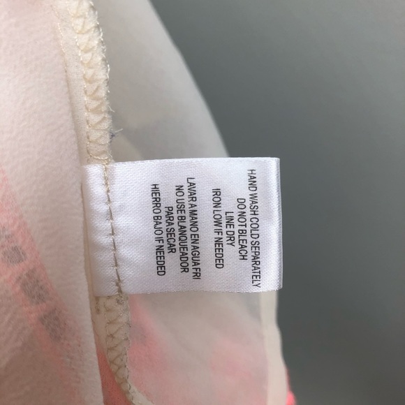 Vestique Sheer Cream & Pink Kimono Top - Picture 8 of 10